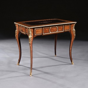 French 19th Century Gilt-Bronze Mounted Writing Table of Fine Quality