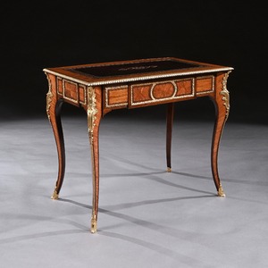 French 19th Century Gilt-Bronze Mounted Writing Table of Fine Quality