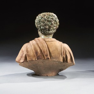 Pair of Late 19th Century Portrait Busts of Caesars Marcus Aurelius and Caracalla