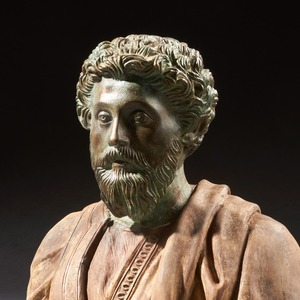 Pair of Late 19th Century Portrait Busts of Caesars Marcus Aurelius and Caracalla