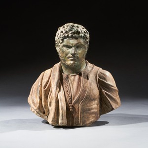 Pair of Late 19th Century Portrait Busts of Caesars Marcus Aurelius and Caracalla