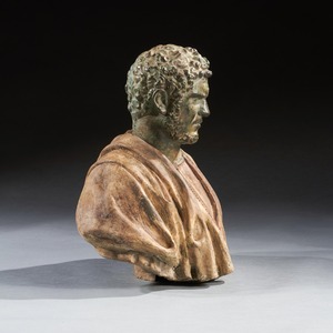 Pair of Late 19th Century Portrait Busts of Caesars Marcus Aurelius and Caracalla