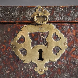 Late 17th Century Leather and Brass Travelling Box