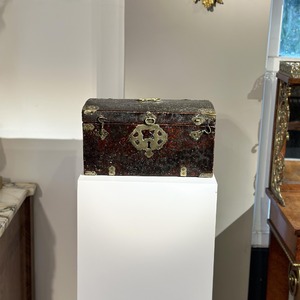 Late 17th Century Leather and Brass Travelling Box 