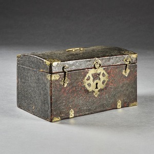 Late 17th Century Leather and Brass Travelling Box 