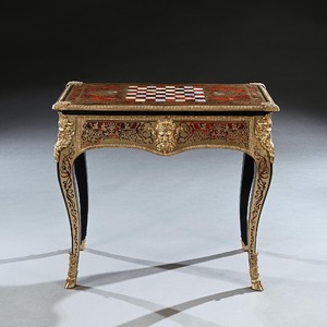 An Exceptional George IV Period Boulle Games Table Attributed to Thomas Parker
