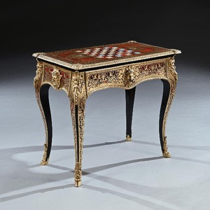An Exceptional George IV Period Boulle Games Table Attributed to Thomas Parker