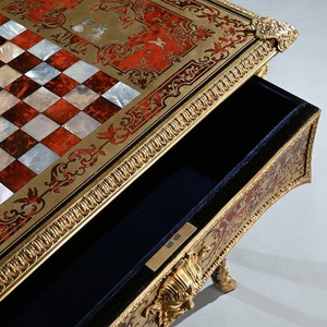 An Exceptional George IV Period Boulle Games Table Attributed to Thomas Parker