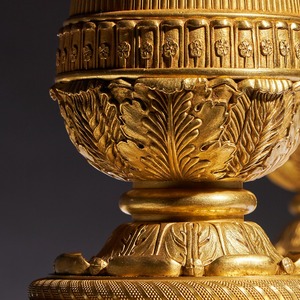 French Late Empire Gilt Bronze Candelabra Attributed To Pierre Philippe Thomire