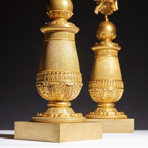French Late Empire Gilt Bronze Candelabra Attributed To Pierre Philippe Thomire