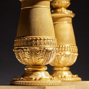 French Late Empire Gilt Bronze Candelabra Attributed To Pierre Philippe Thomire