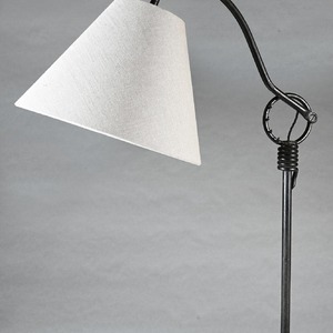 Pair of Jean Royère Adjustable Iron Floor Lamp 1940’s