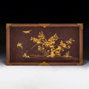 17th Century Japanese Lacquer Cabinet On French Giltwood Regence Stand