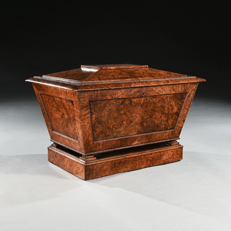 An Outstanding George IV Period Wine Cooler or Cellarette in Pollard Oak of Exceptional Colour and Patina